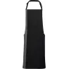 Tablier à bavette bicolore