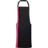 Tablier à bavette bicolore