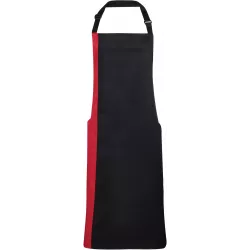 Tablier à bavette bicolore