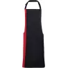 Tablier à bavette bicolore