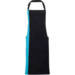 Tablier à bavette bicolore