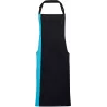 Tablier à bavette bicolore