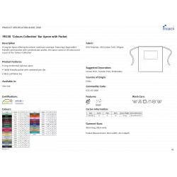 Tablier taille "Colours"