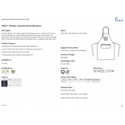 Tablier Denim à bavette "Domain"