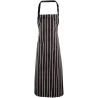 Tablier à bavette rayé
