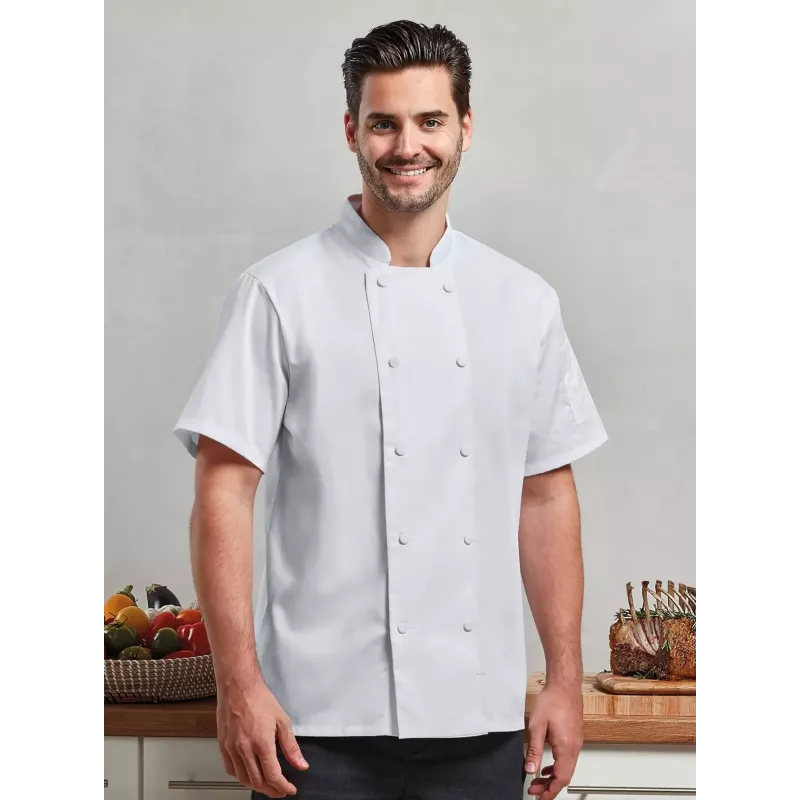 Veste chef cuisinier manches courtes Coolchecker