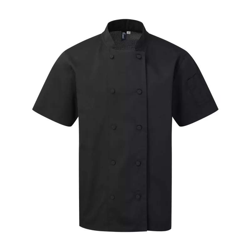 Veste chef cuisinier manches courtes Coolchecker