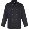 Veste de cuisine manches longues à boutons pression