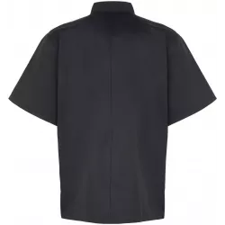 Veste de cuisine manches courtes à boutons pression