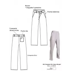 Pantalon Médical Homme - Pantalon de Travail | Shop ta blouse