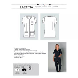 Blouse Laetitia MC - Tunique Médicale Femme | SNV Pro