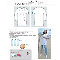 Blouse médicale Flore Tencel Femme | Écoresponsable | Shoptablouse