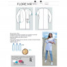 Blouse médicale Flore Tencel Femme | Écoresponsable | Shoptablouse