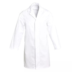 Blouse Homme CHRISTIAN ML Polycoton Blanche | Shoptablouse