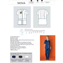 Tunique Femme NOVA manche courte Stretch Manches Courtes | Shoptablouse