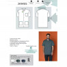 Tunique médicale Homme James MC Polycoton Recyclé | Shoptablouse