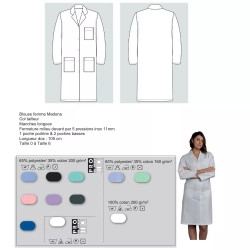 Blouse Madona ML Rayé - Vêtement Médical Femme