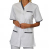 Blouse Médicale Blanche Suzie | Personnel Hospitalier - Shop ta blouse