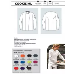 Veste de Cuisine Mixte - Manches Longues Pro | Shop ta blouse