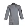Veste de Cuisine Homme Florent | Col Officier, Boutons Pression, Tissu Respirant | Usage Intensif en Restauration