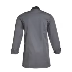 Veste de Cuisine Homme Florent | Col Officier, Boutons Pression, Tissu Respirant | Usage Intensif en Restauration
