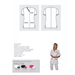 Blouse Médicale Blanche Suzie | Personnel Hospitalier - Shop ta blouse
