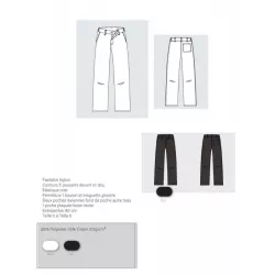 Pantalon de Cuisine Braguette - Chef, Restauration | Shop ta blouse