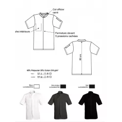 Veste de Cuisine Mixte - Restaurateur, Cuisinier | Shop ta blouse