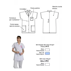 Tunique Médicale Manue Femme - 100% Coton | Shop ta blouse