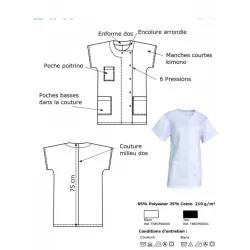 Tunique Médicale Noemie - Médicale, Hôpital | Shop ta blouse
