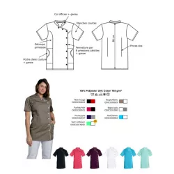 Tunique Médicale Odile MC - Soins, Clinique, Hôpital | Shop ta blouse