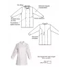 Veste de Cuisine Blanche Sabine | Vêtement Professionnel Restaurant - Shop ta blouse