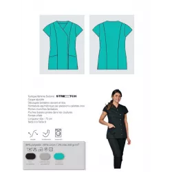 Tunique Médicale Salomé Manches Courtes | Blouse Infirmière - Shop ta blouse