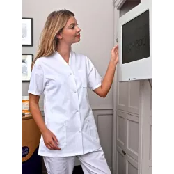 Tunique Médicale Mixte Viviane Manches Courtes | Tenue Hôpital - Shop ta blouse