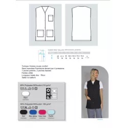 Tunique Médicale Sans Manches Viviane | Femme Santé & Esthétique - Shop ta blouse