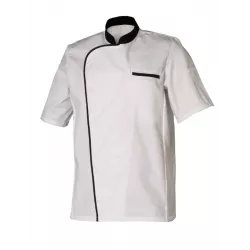 Veste de Cuisine Mixte Zack MC Col Officier | Tenue Pro Restauration - Shop ta blouse