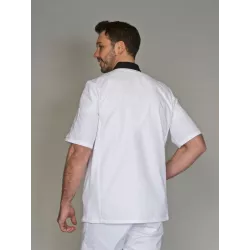 Veste de Cuisine Mixte Zack MC Col Officier | Tenue Pro Restauration - Shop ta blouse