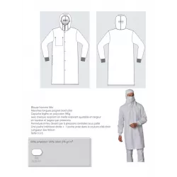Blouse Intégrale Agroalimentaire avec Capuche | Hygiène & Industrie