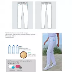 Pantalon professionnel Zéphyr femme et polyester recyclé
