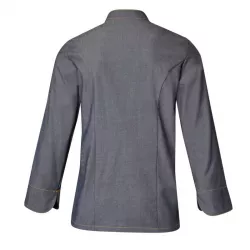 Veste de cuisine mixte en denim stretch – Modèle Scott