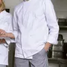 Veste de cuisine mixte Stéphane  coton blanc 240g