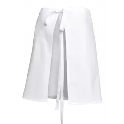 Tablier demi-chef blanc 55 cm coton 260g – Lot de 5