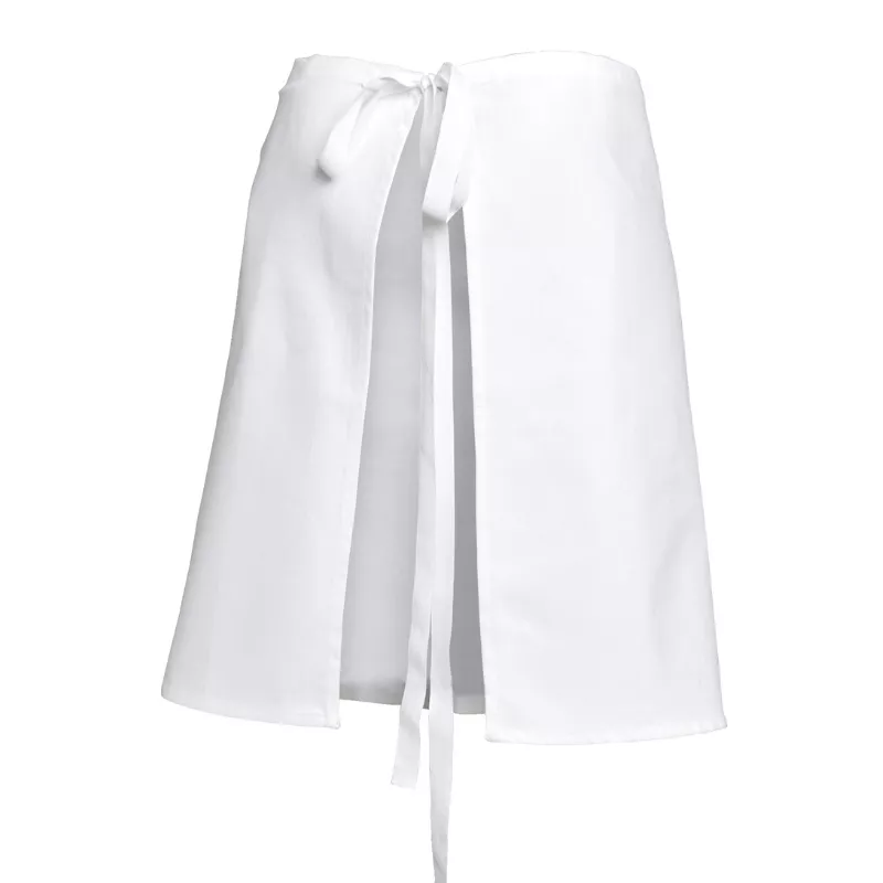 Tablier demi-chef blanc 55 cm coton 260g – Lot de 5
