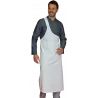 Tablier boucher coton blanc 260g taille unique