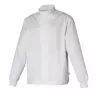 Veste agro Freddy blanche col officier pressions cachées | Shoptablouse