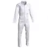 Combinaison Charles Blanche Agro Mixte Pressions Cachées | Shoptablouse