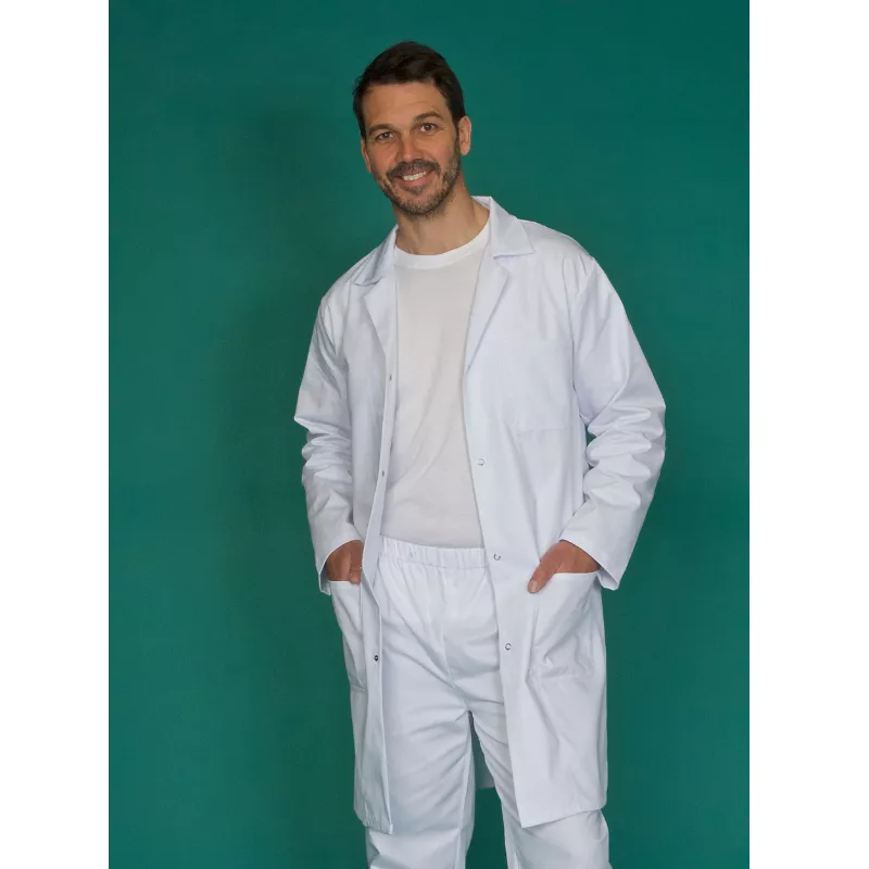 Blouse Homme Coton Pressions Manches Longues | Shoptablouse