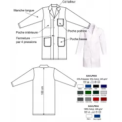 Blouse Homme Coton Pressions Manches Longues | Shoptablouse