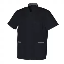 Tunique médicale Homme WOODY MC TENCEL™ Col Officier | Shoptablouse