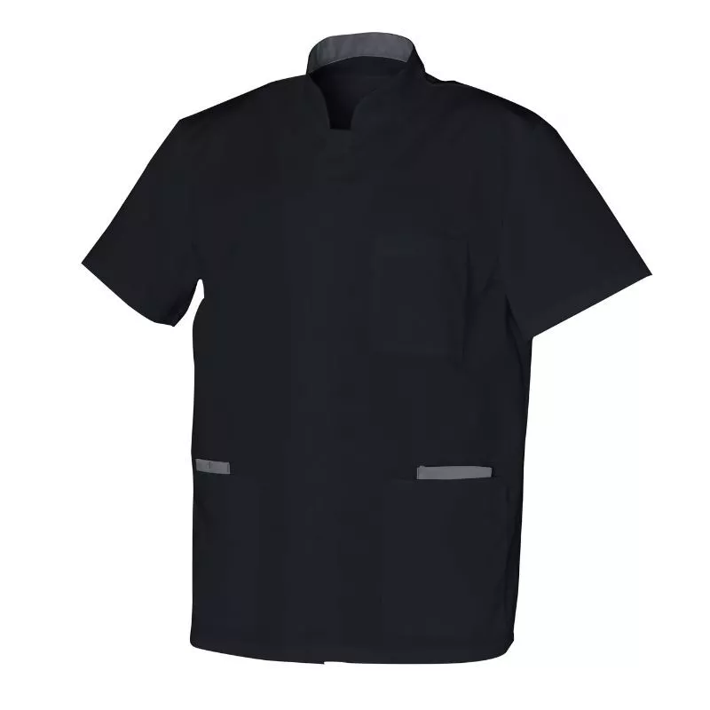 Tunique médicale Homme WOODY MC TENCEL™ Col Officier | Shoptablouse